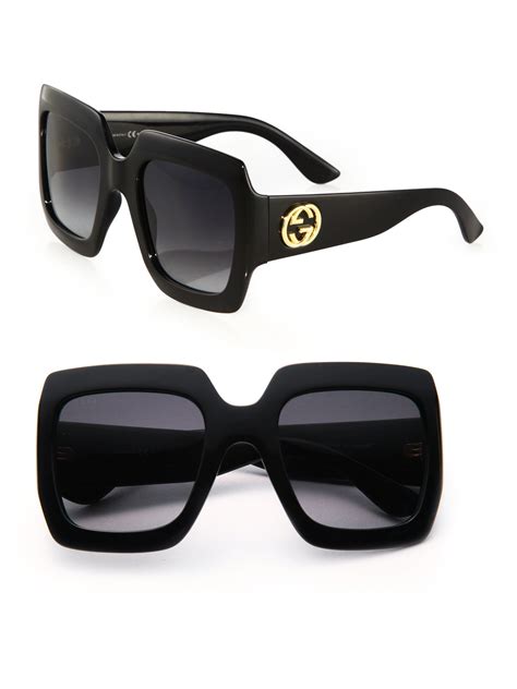 gucci womens square sunglasses|gucci women's oversize round sunglasses.